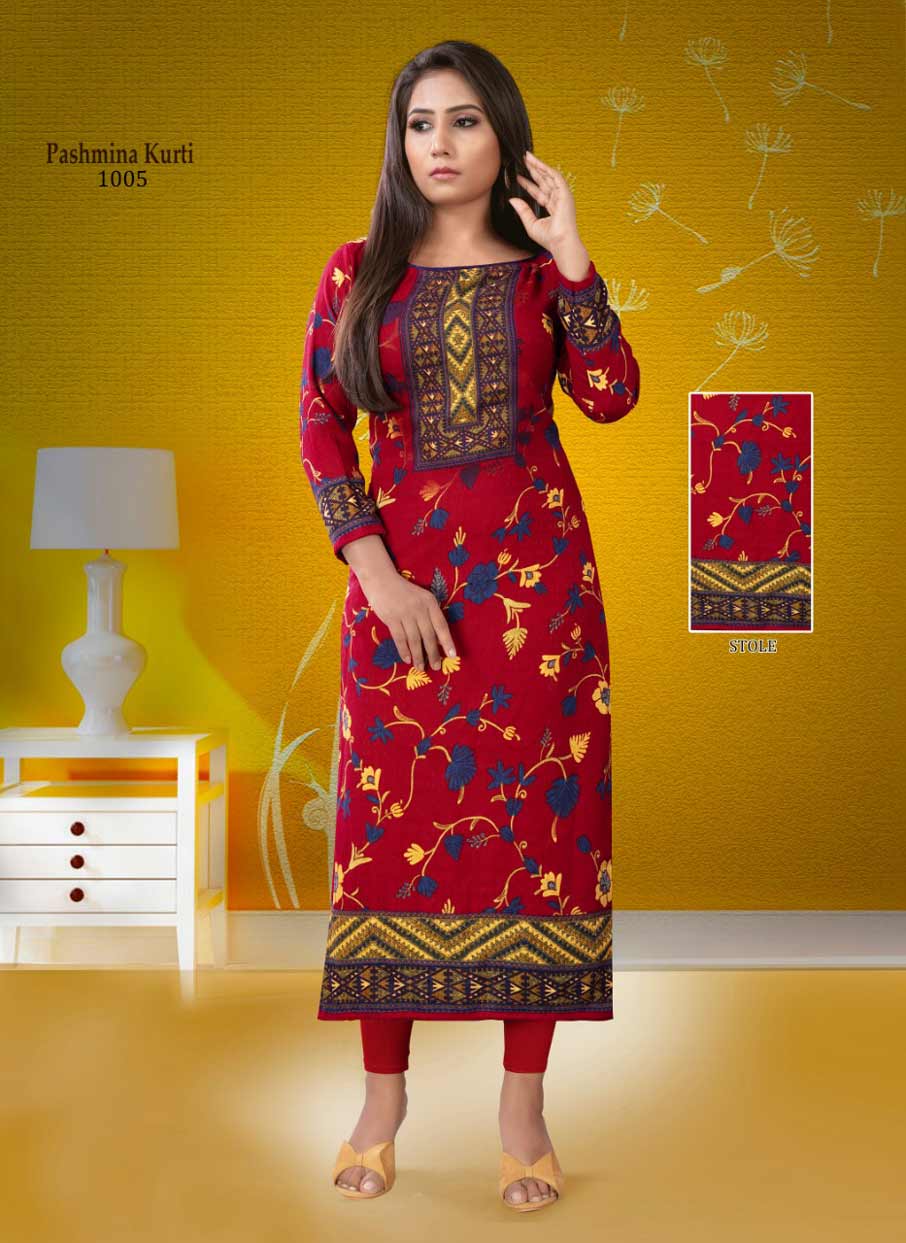 Pashmina Vol-1 Long Stitched Kurti Catalogue Set Pashmina Vol-1 Long Stitched Kurti Catalogue Set
